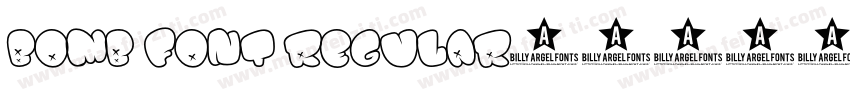 BOMB FONT Regular字体转换
